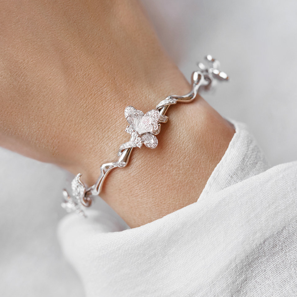Bracelet with diamonds Butterfly Legend