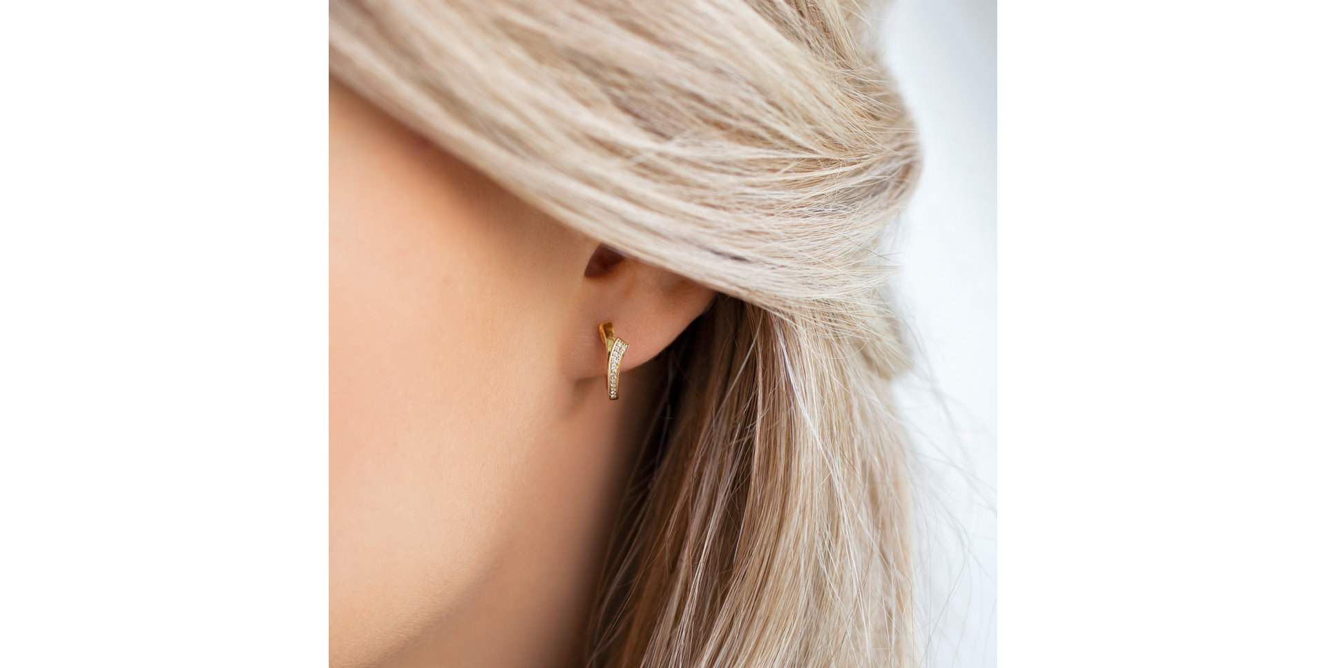 Diamond earrings Brilliant Wave