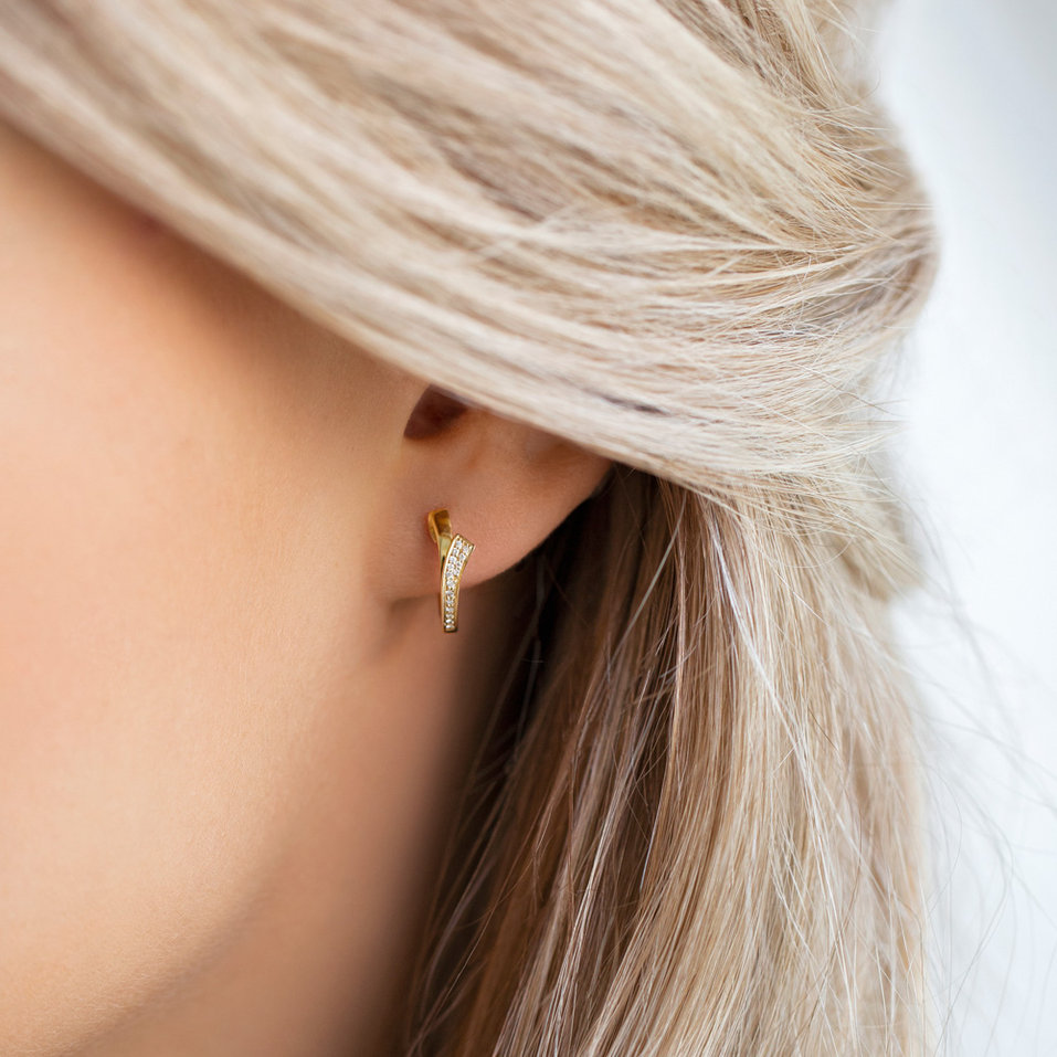 Diamond earrings Brilliant Wave