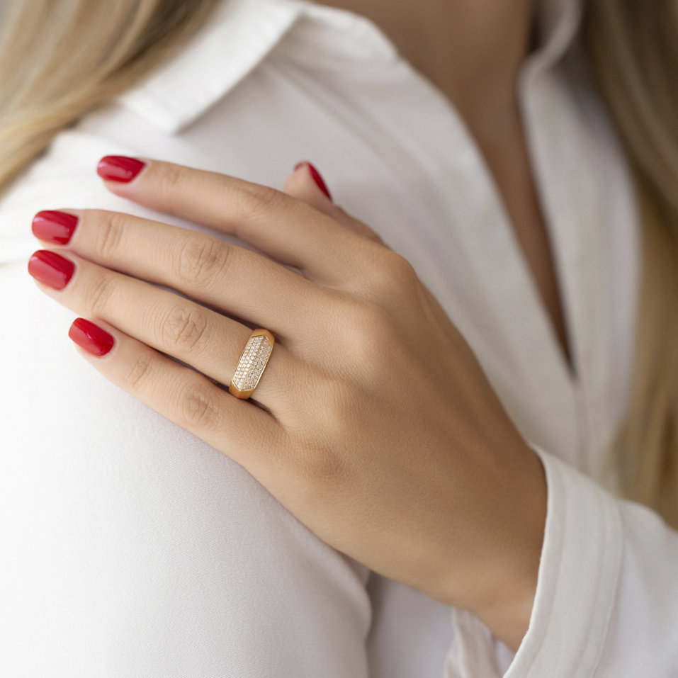 Diamond ring Shiny Button