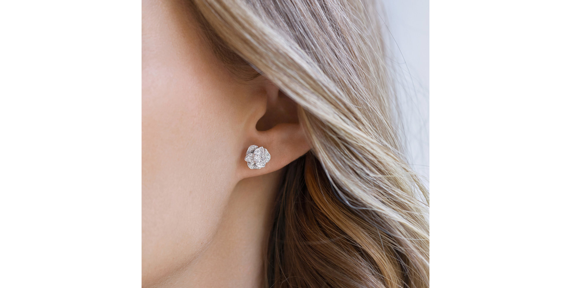 Diamond earrings Flower Wish