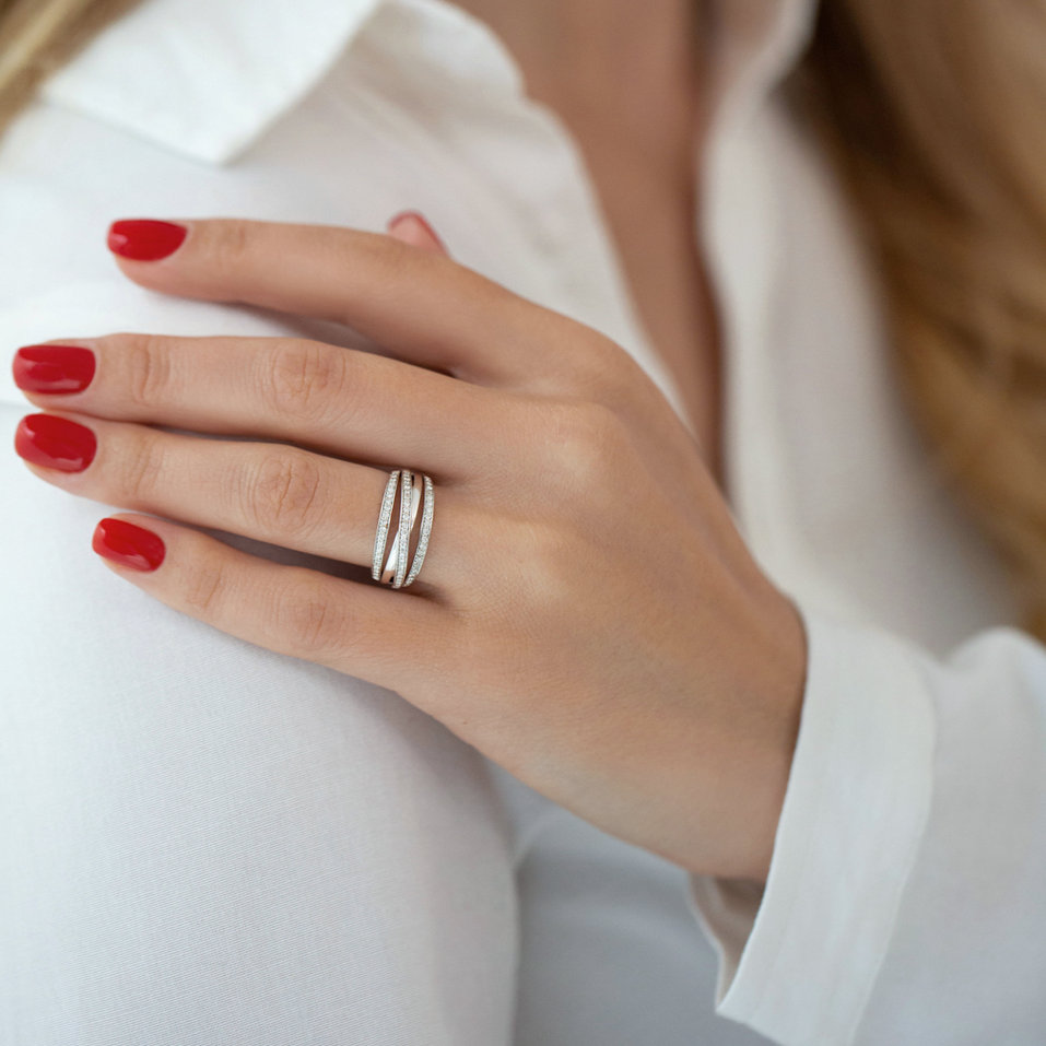 Diamond ring Sparkle Swirl