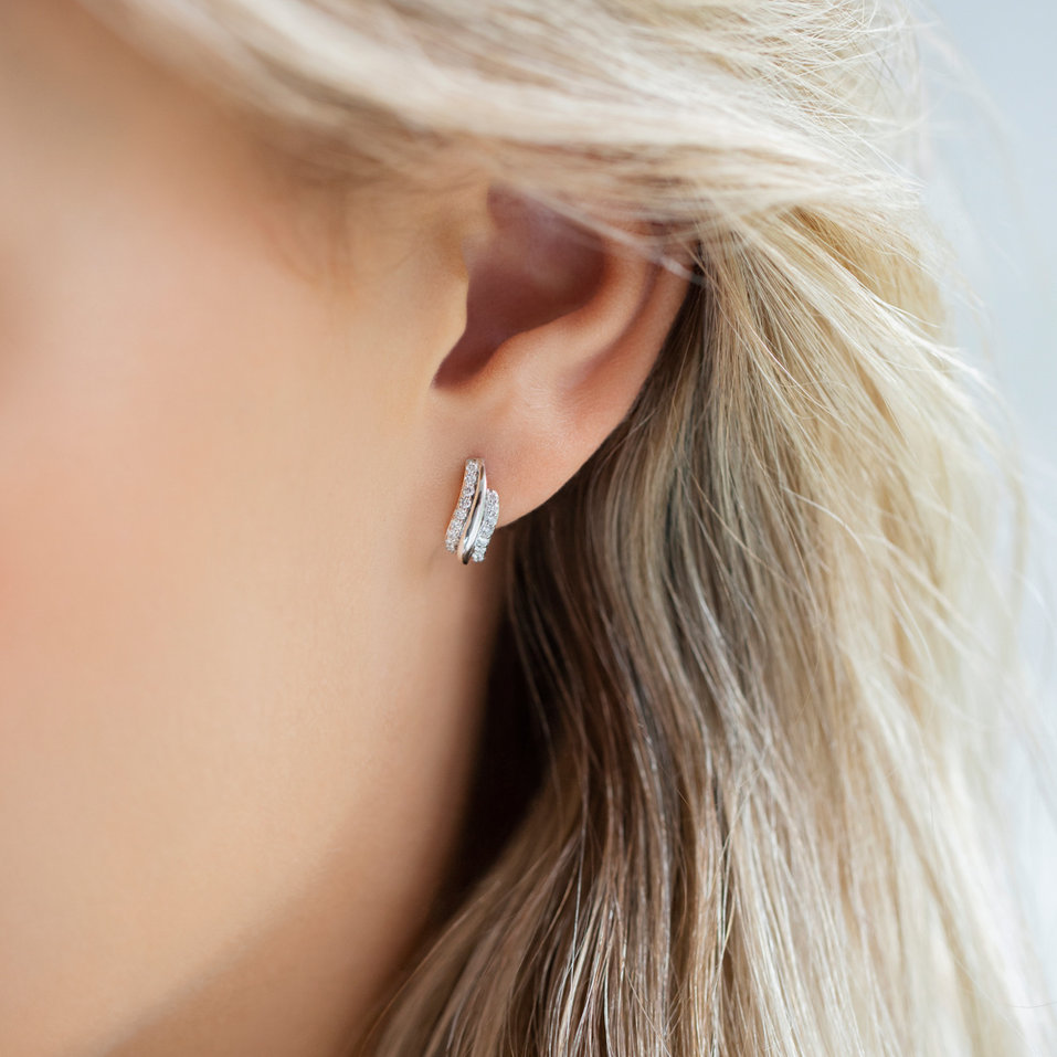 Diamond earrings Sparkling Sea