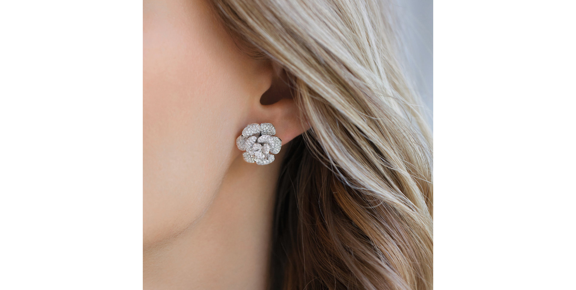 Diamond earrings Precious Petal