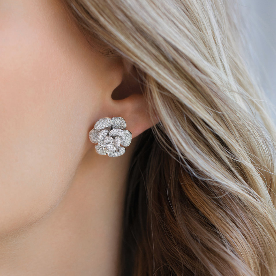 Diamond earrings Precious Petal