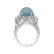Diamond ring with Aquamarine Fascinating Ladyship4