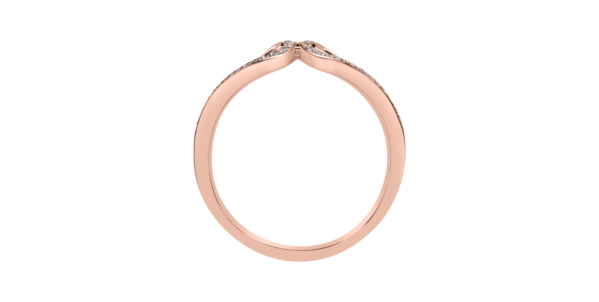 Diamond ring Connected Hearts