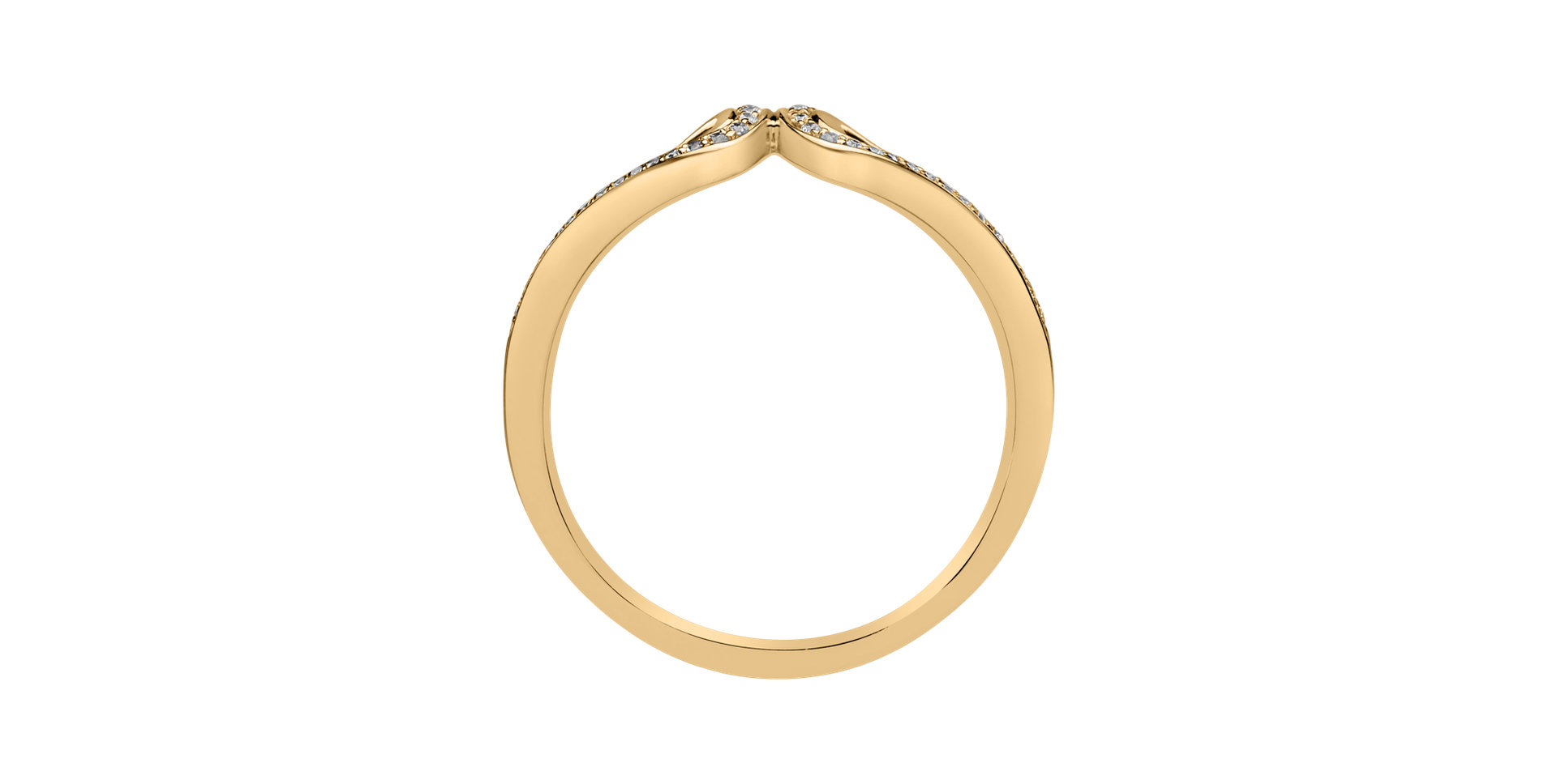 Diamond ring Connected Hearts