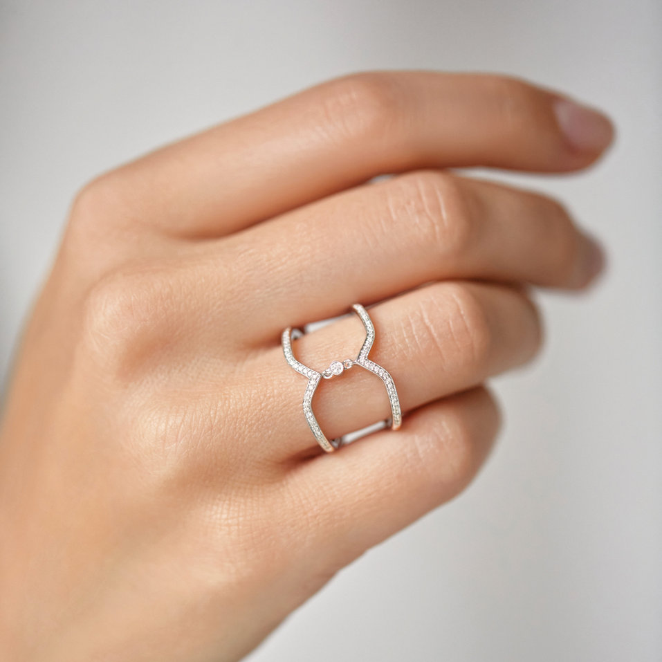 Diamond ring Sun Choker