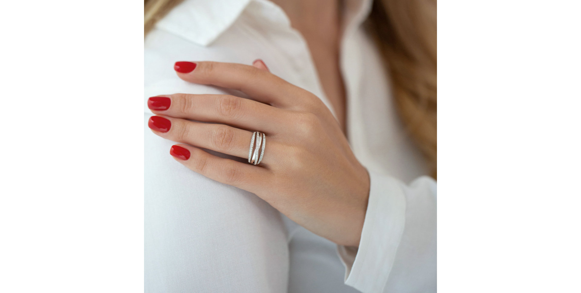 Diamond ring Sparkle Swirl