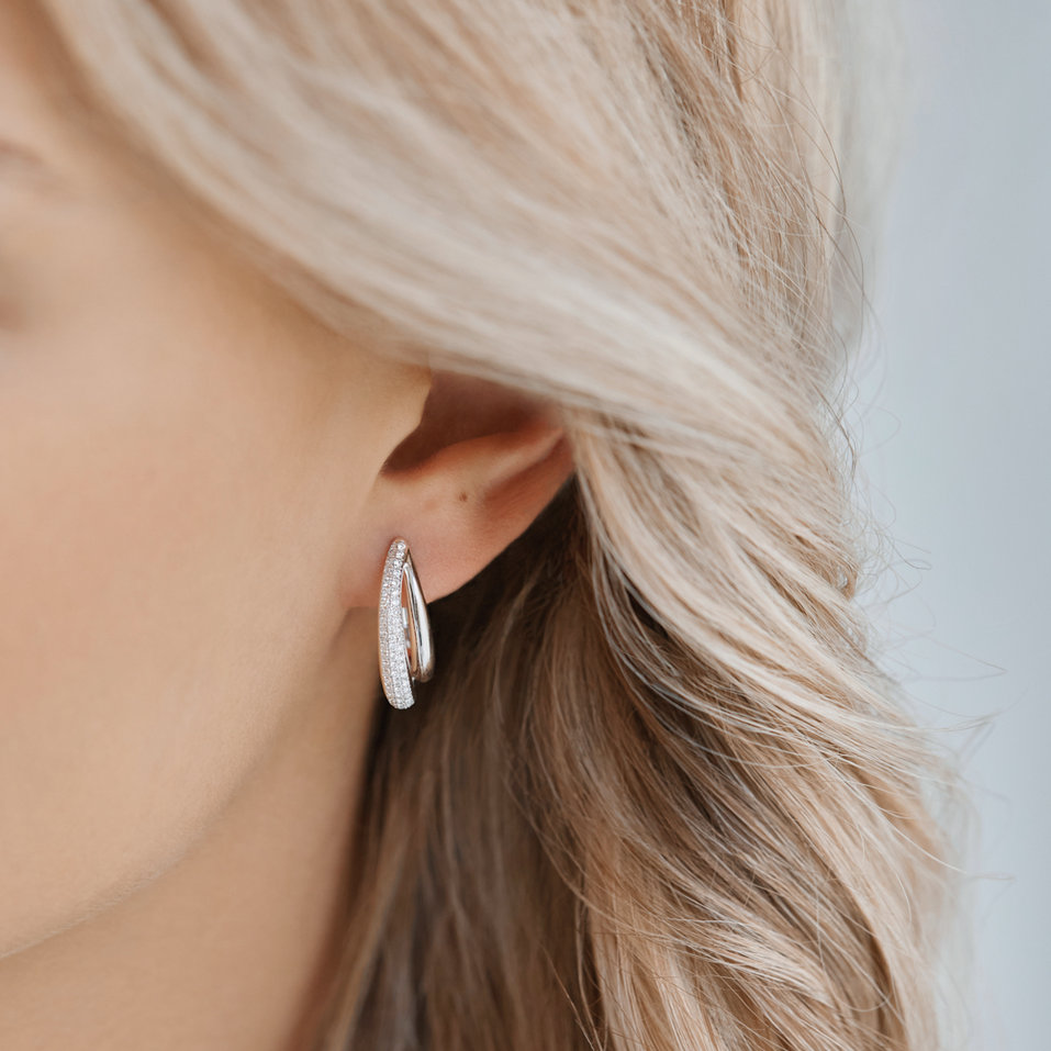 Diamond earrings Shiny Teardrop