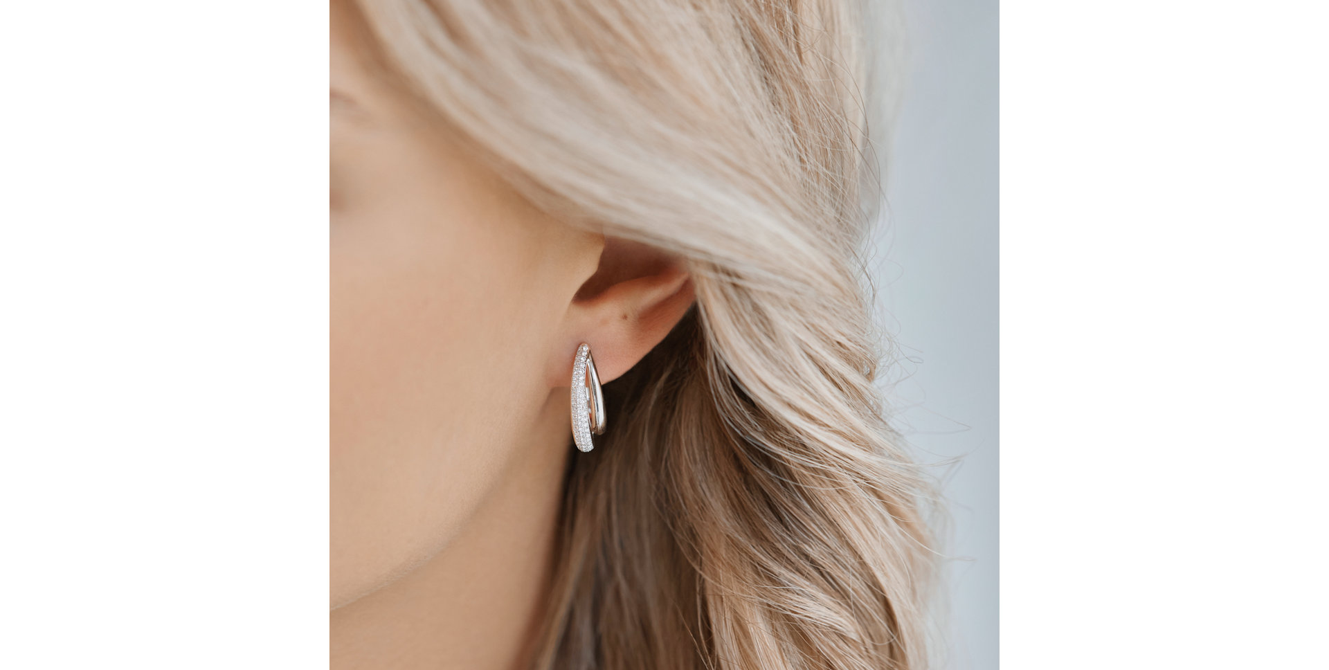 Diamond earrings Shiny Teardrop