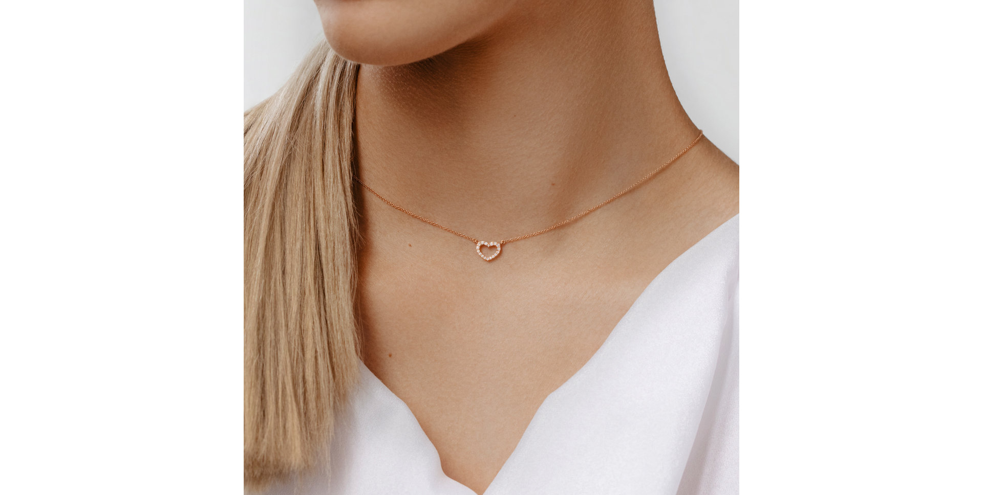 Diamond necklace Precious Heart