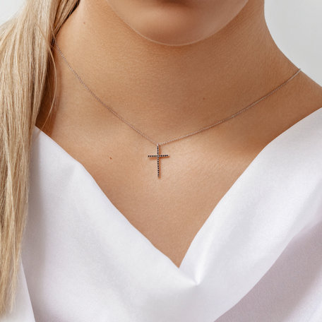 Diamond necklace Cross