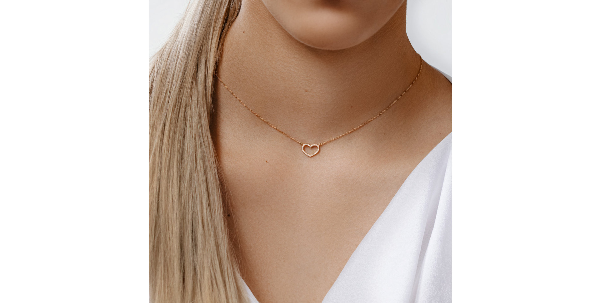 Diamond necklace Heart