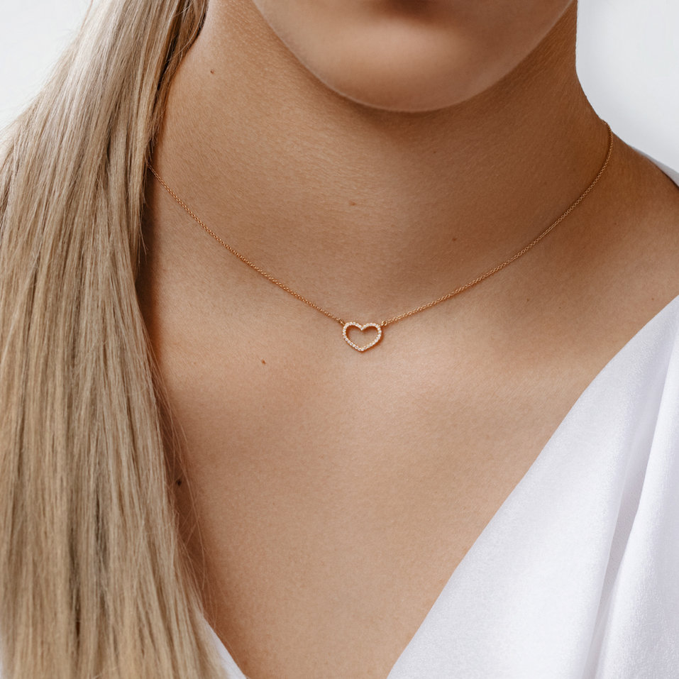 Diamond necklace Heart