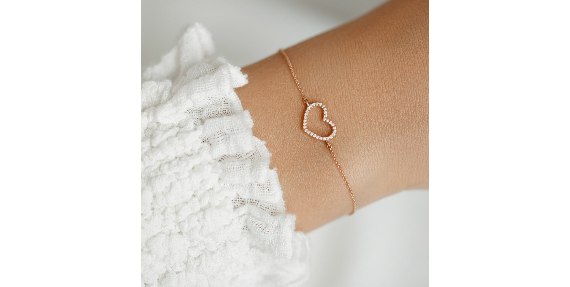 Diamond bracelet Heart