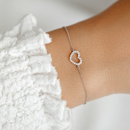 Diamond bracelet Heart