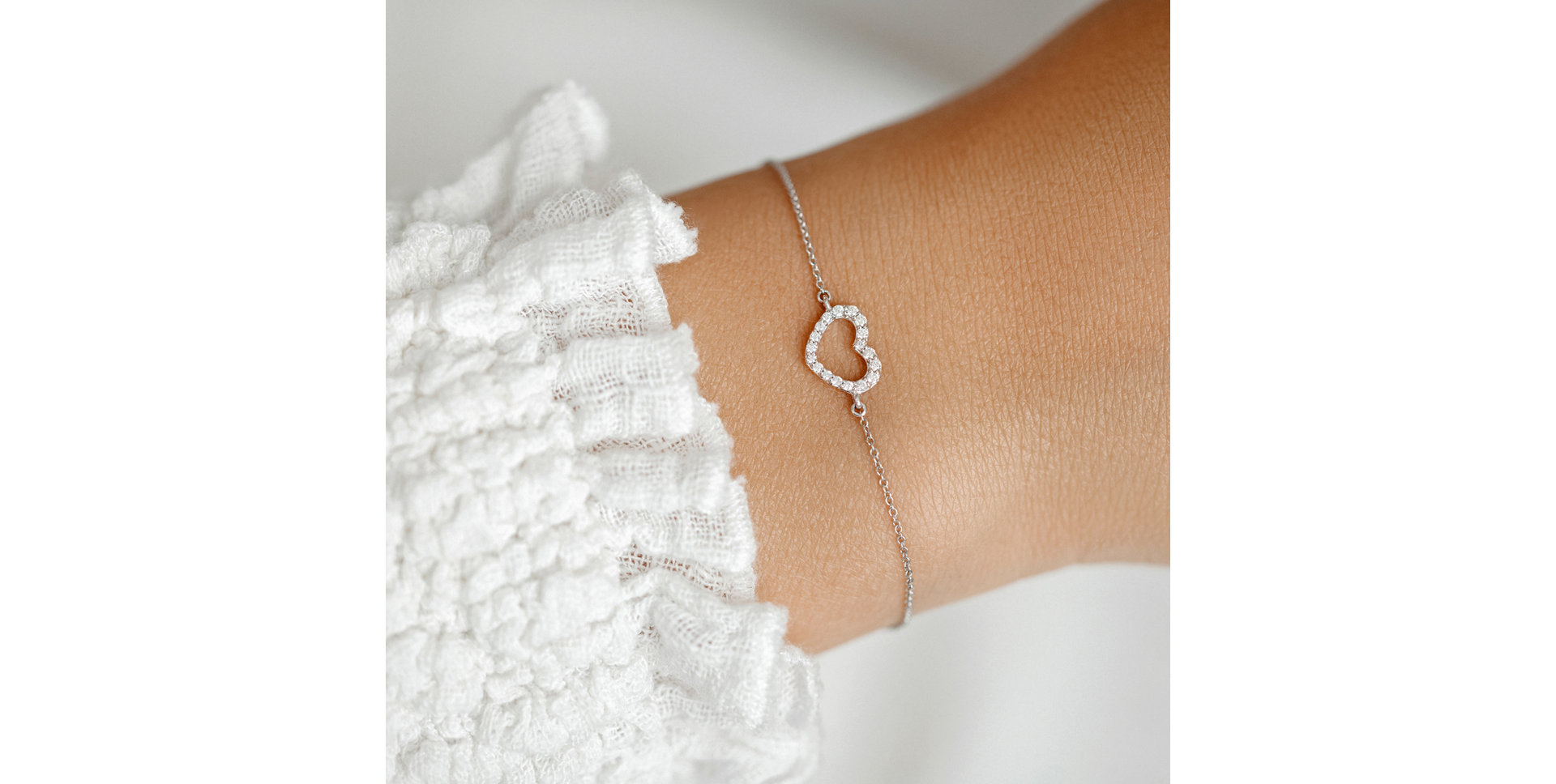 Diamond bracelet Heart