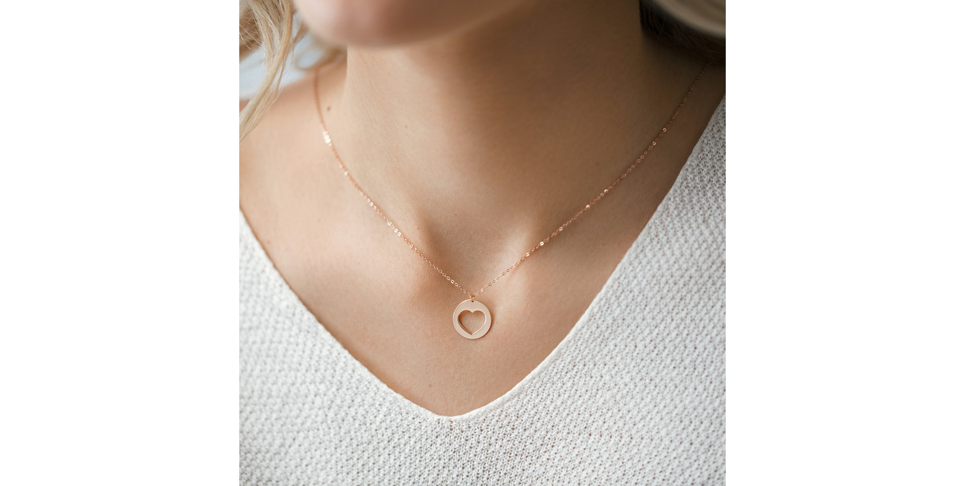 Diamond necklace Signature Heart