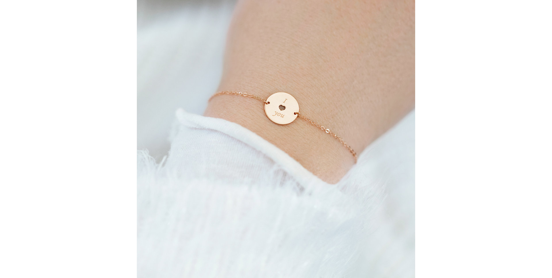 Diamond bracelet I love you