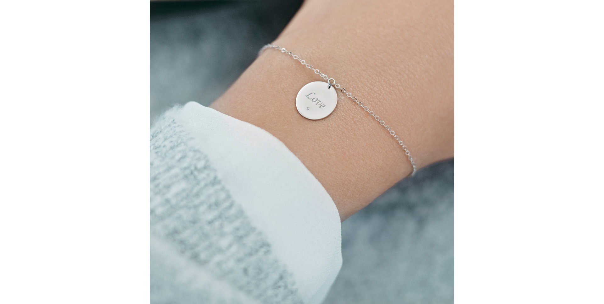 Diamond bracelet Love