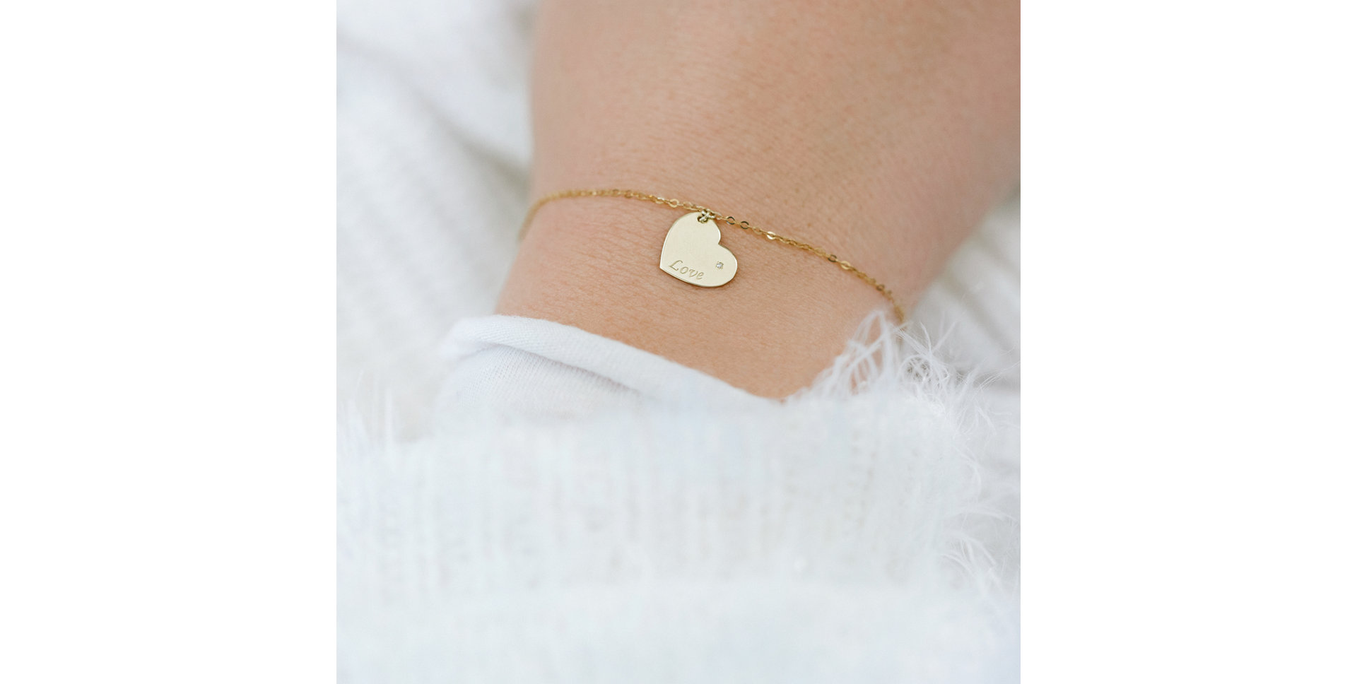 Diamond bracelet Amour Heart