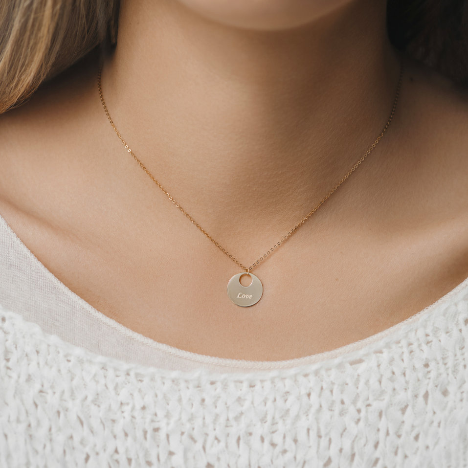 Diamond necklace Love Courier