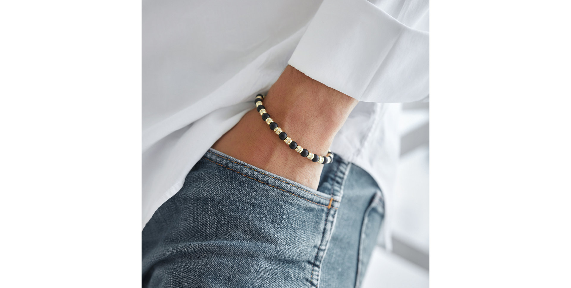 Diamond braclet with Agate Essential Shine