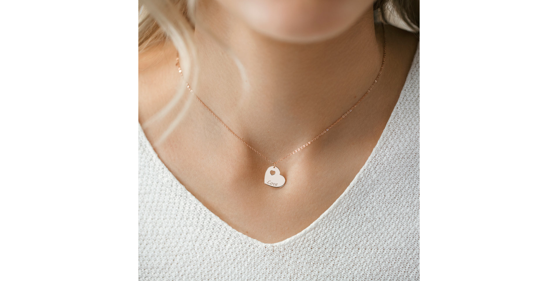 Diamond necklace Double Love