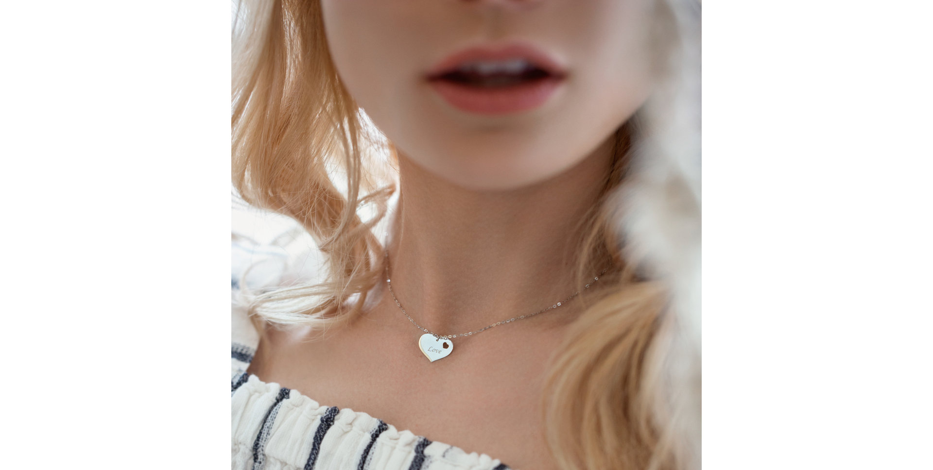 Diamond necklace Double Love