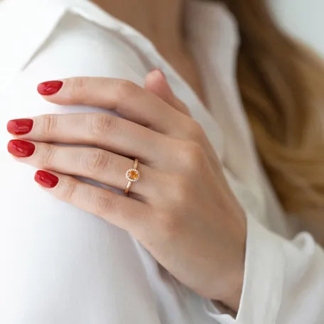 Diamond ring with Sapphire Sapphire Sin