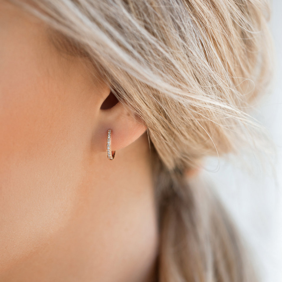 Diamond earrings Moon Opium