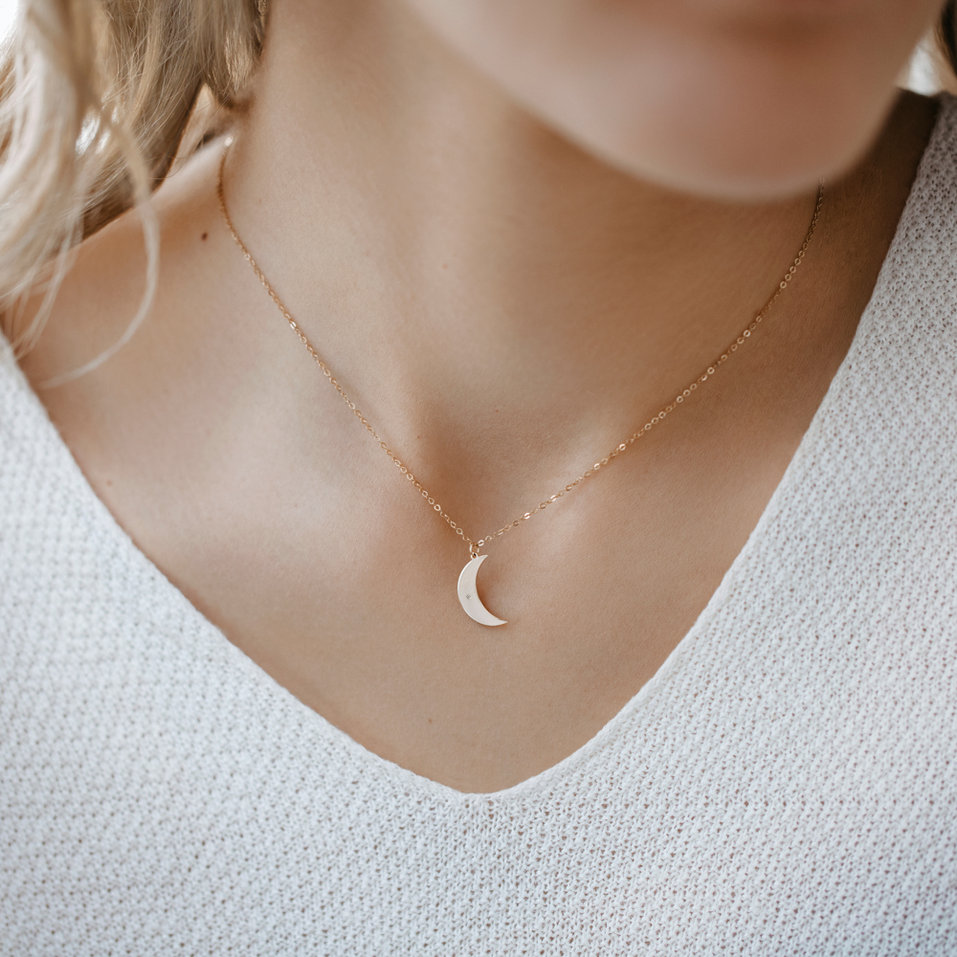 Diamond necklace Amazing Moon