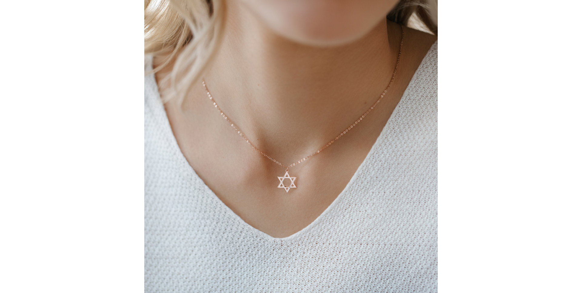 Diamond necklace David Star