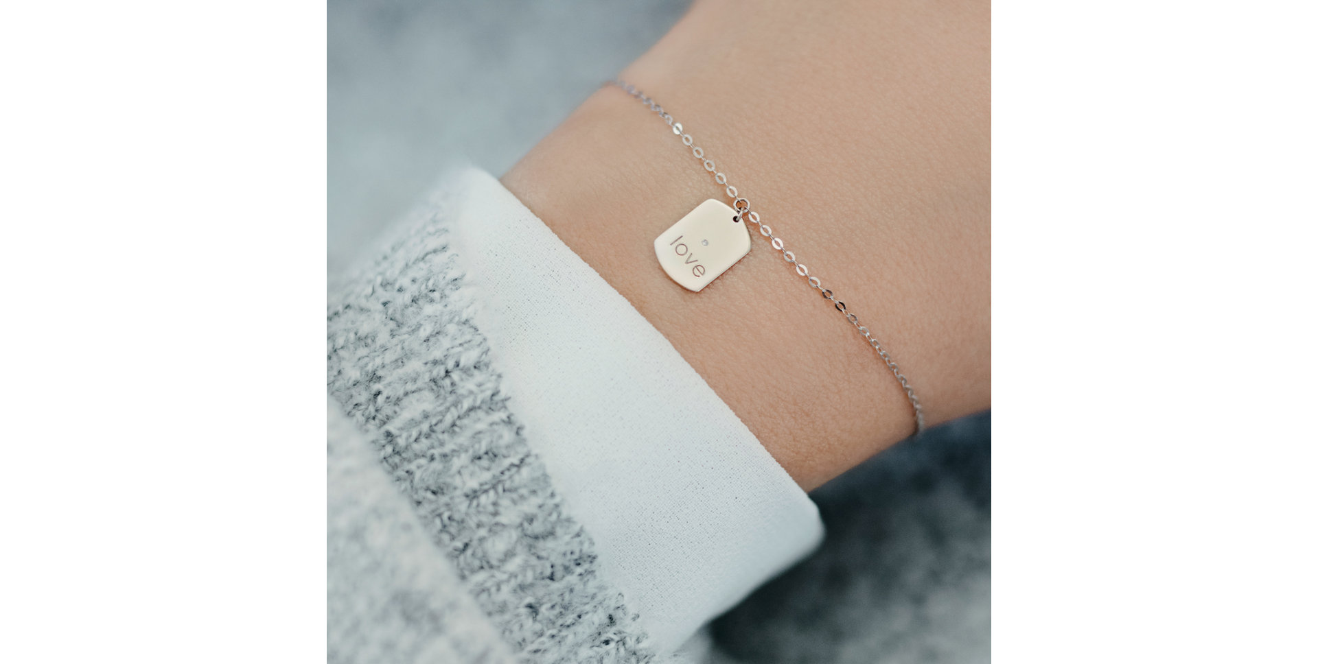 Diamond bracelet Love