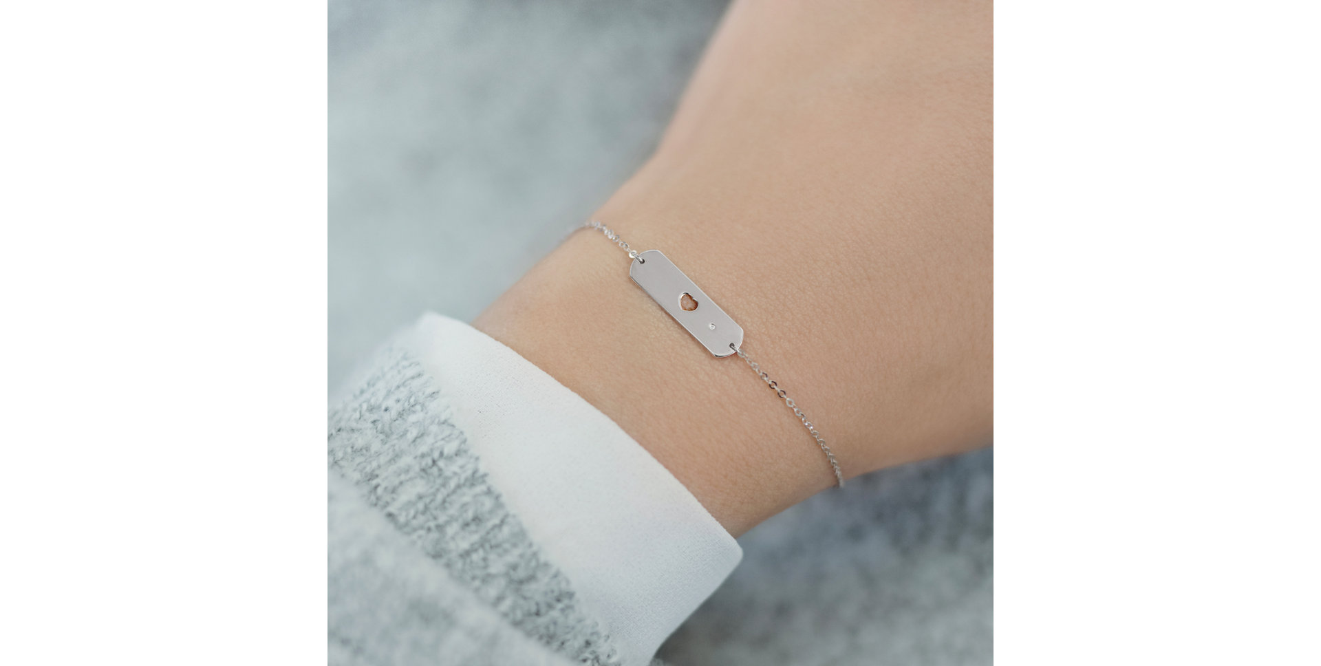 Diamond bracelet Charming Heart