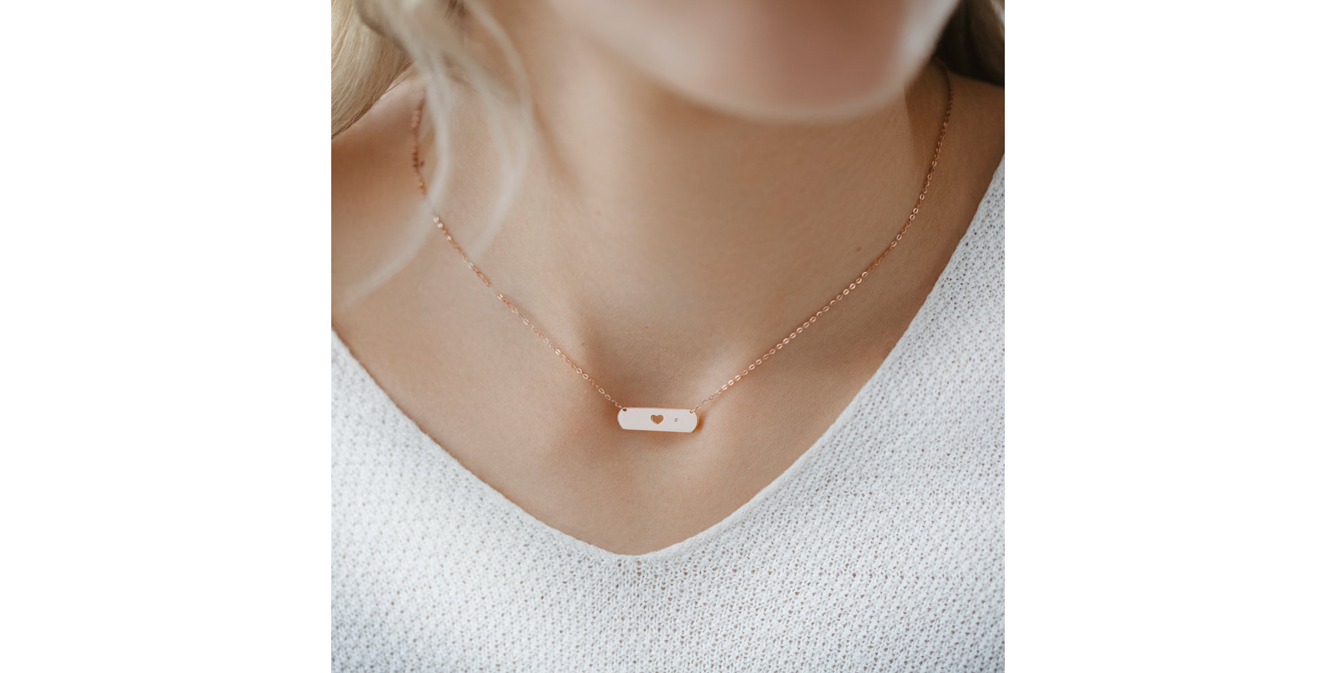 Diamond necklace Heart Love