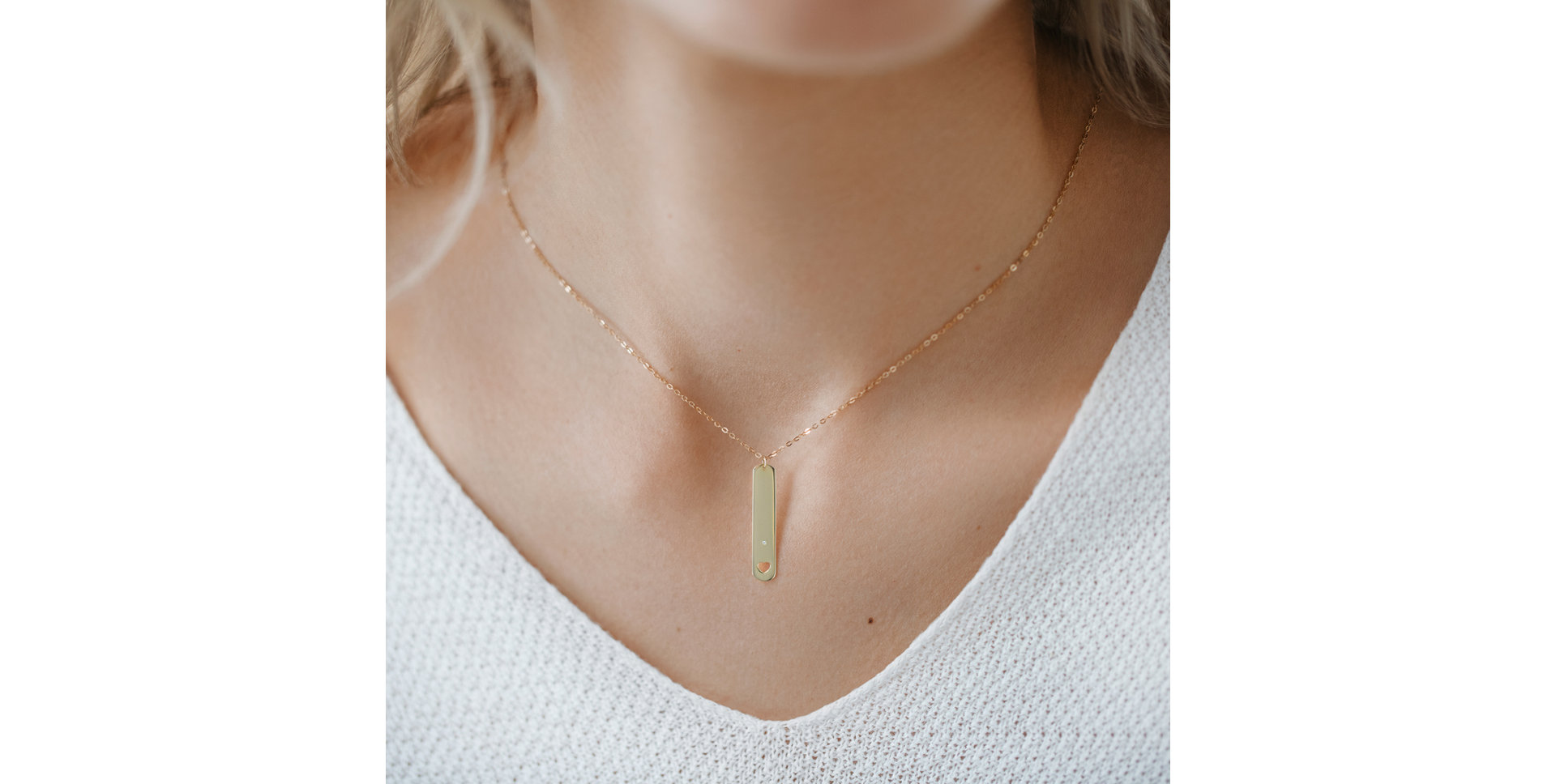 Diamond necklace Military Heart