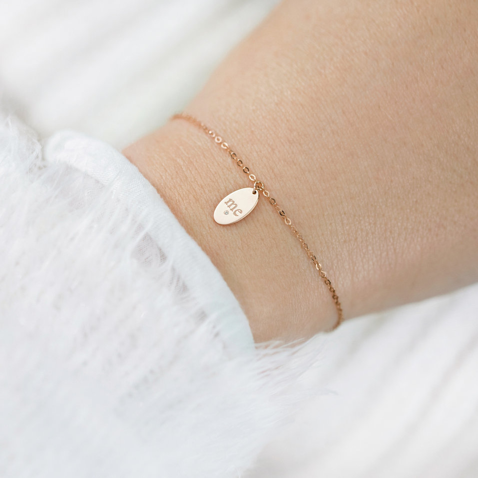 Diamond bracelet Love Amour Message