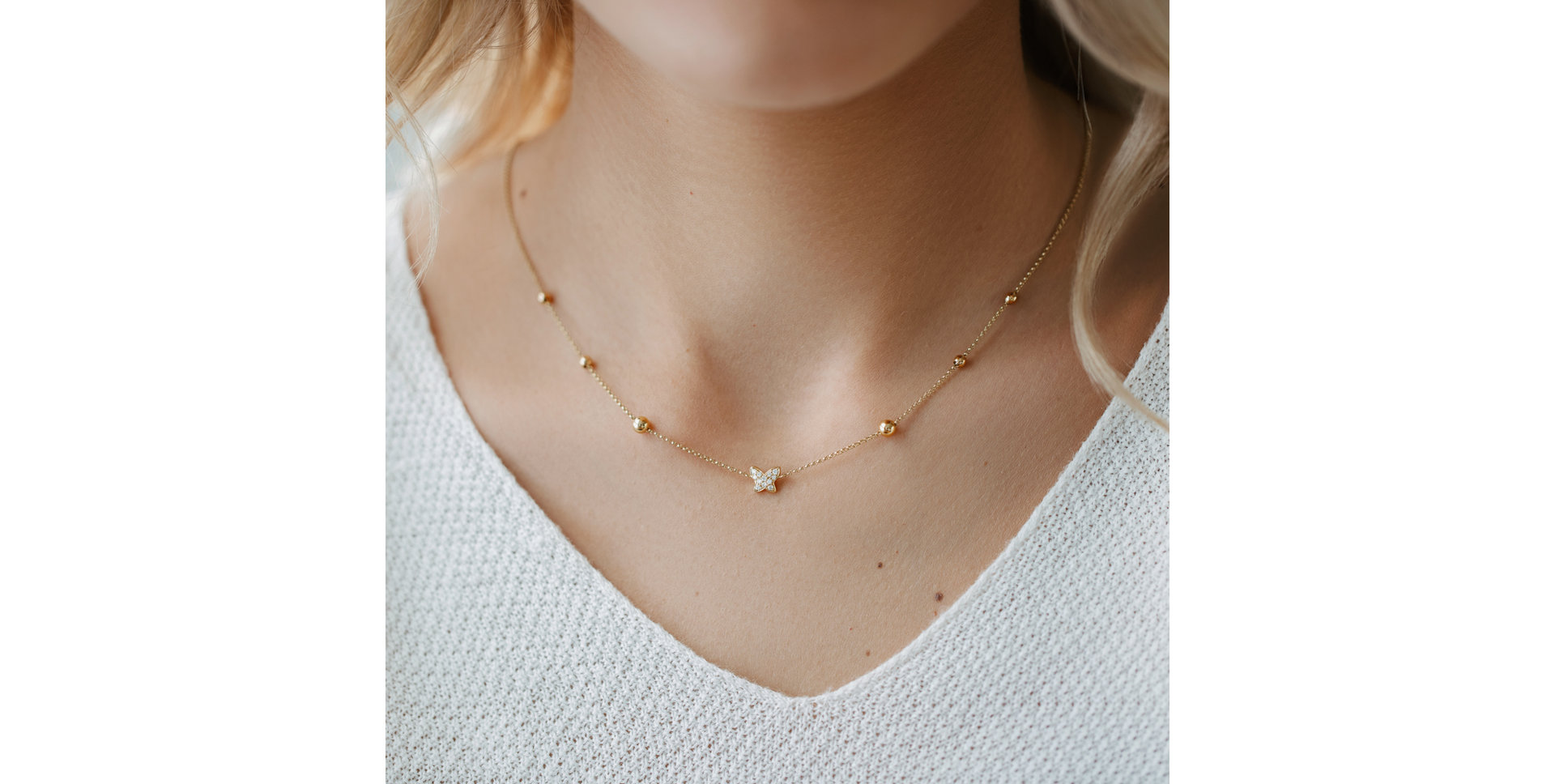 Diamond necklace Night Waterfall