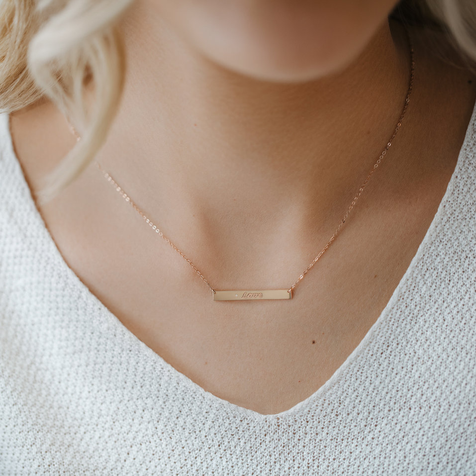 Diamond necklace Amour Ribbon