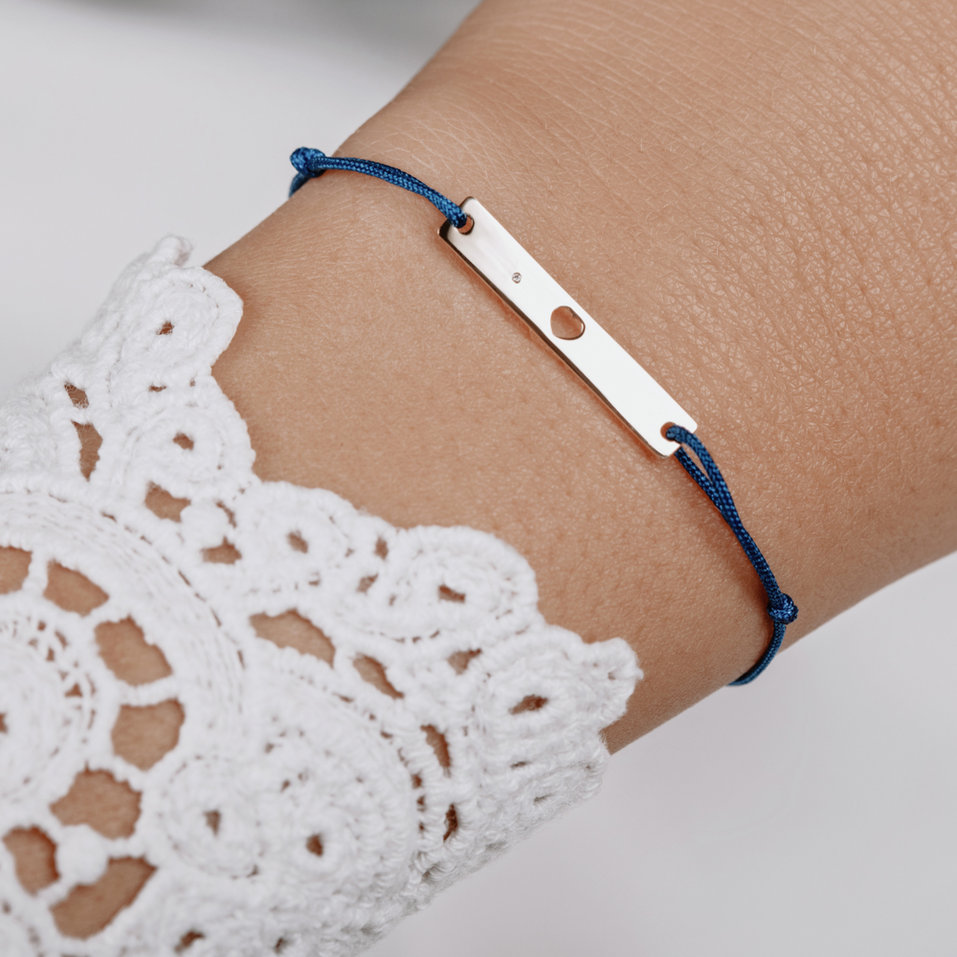 Diamond bracelet Heart Stamp