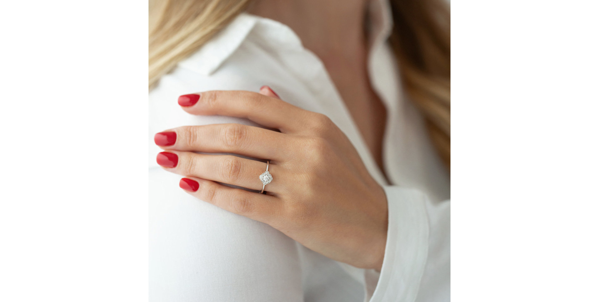 Diamond ring Flower Angel