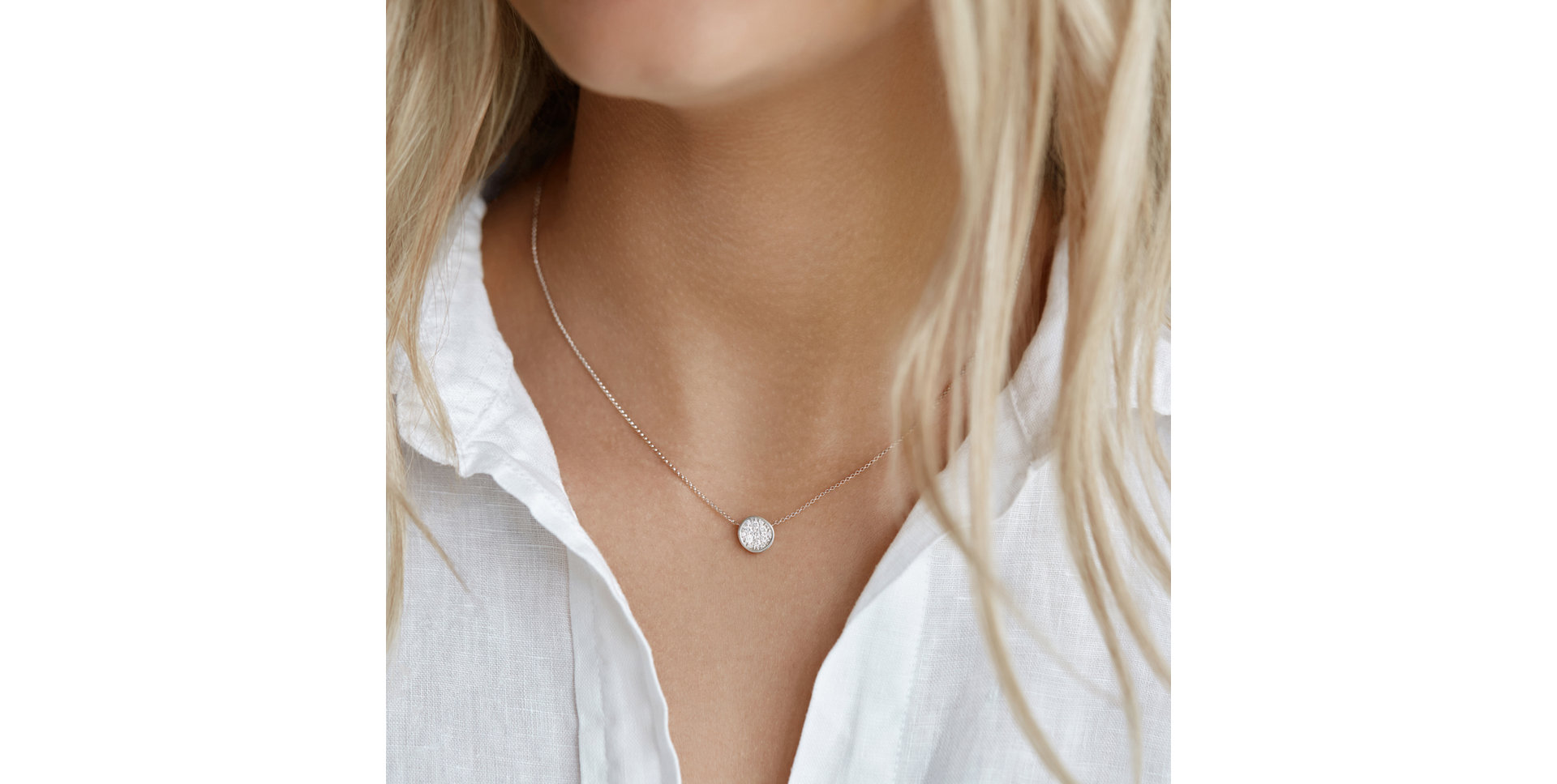 Diamond necklace Vesper Touch