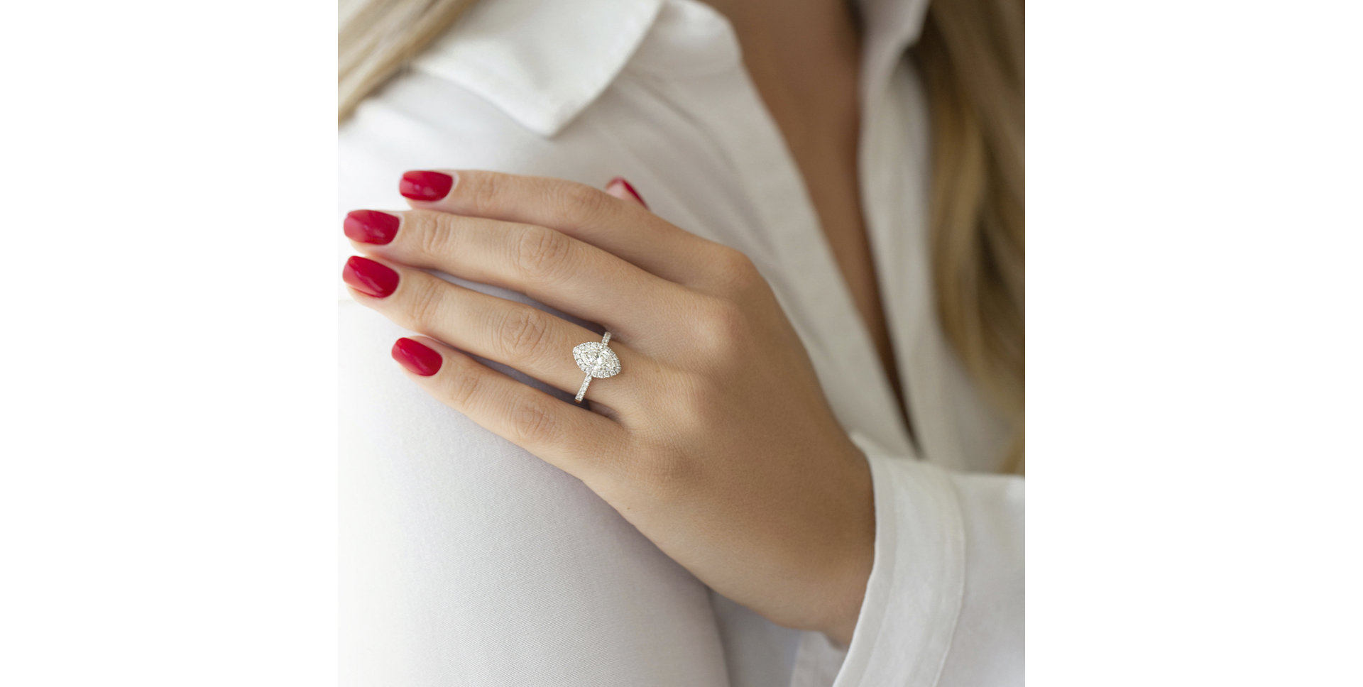 Diamond ring Marquise Glory