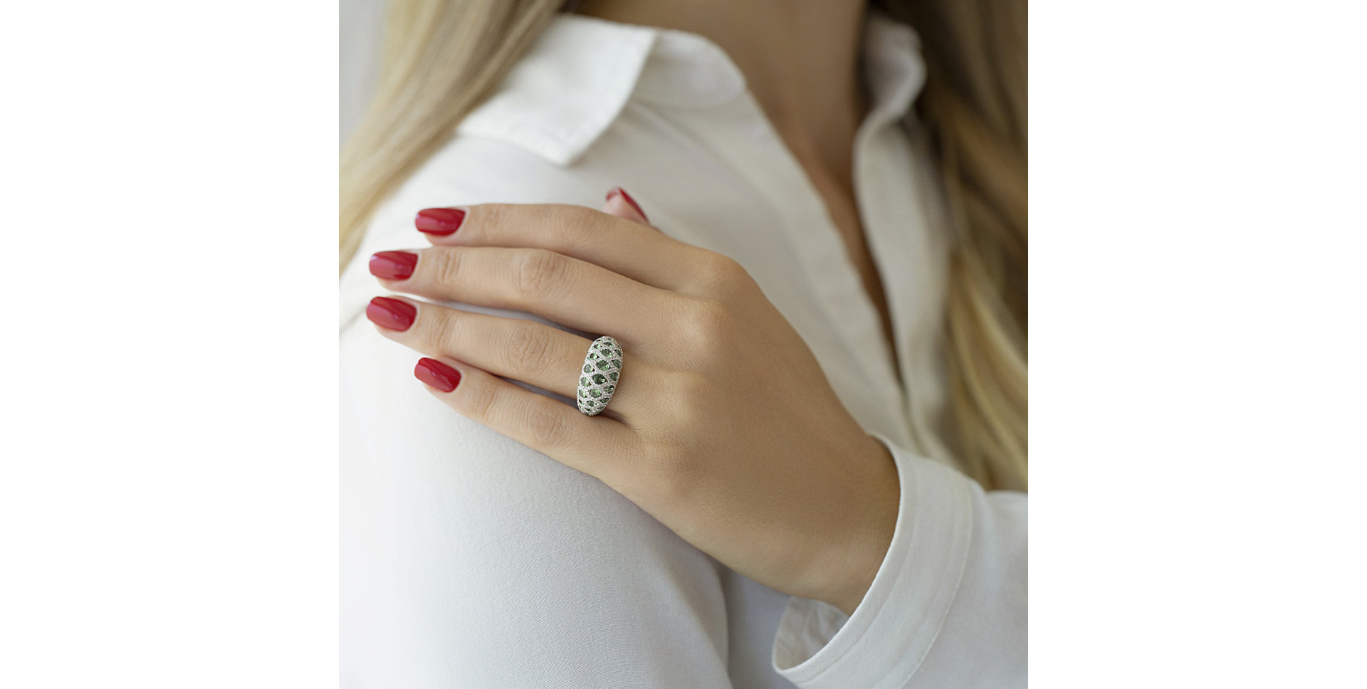 Diamond ring and Garnet Constance