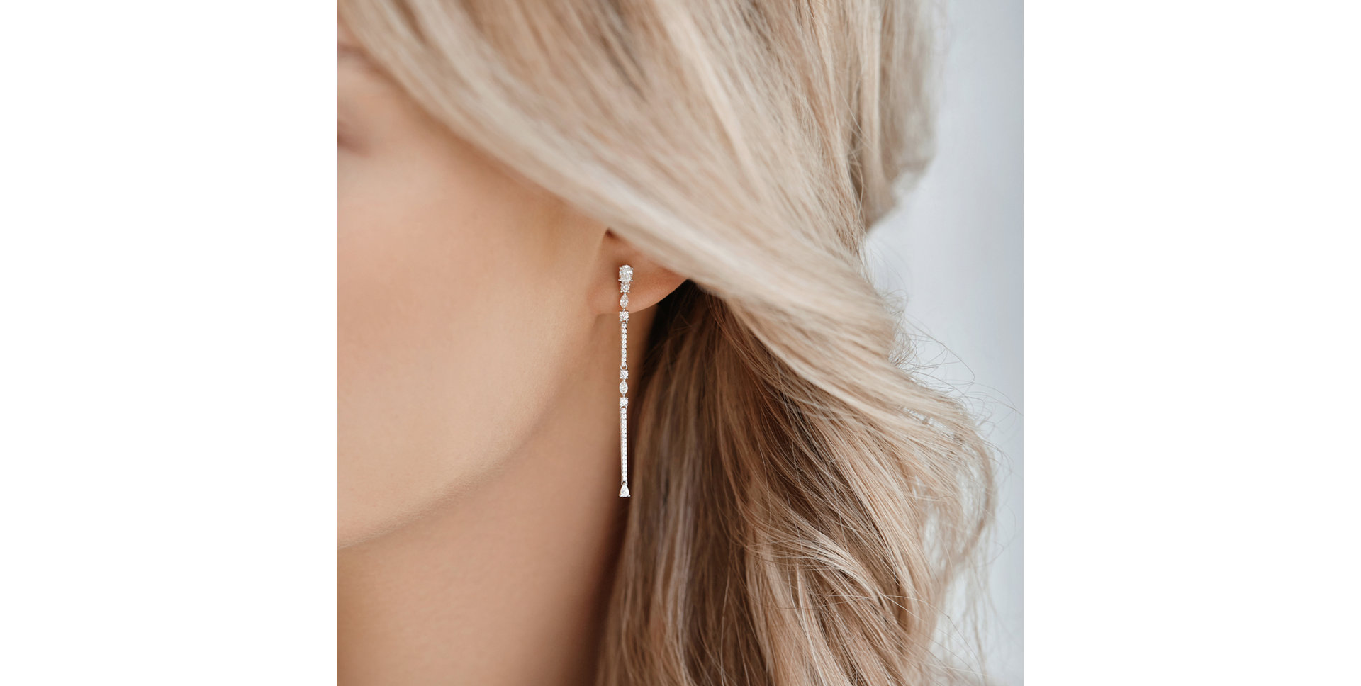 Diamond earrings Waterfall Secret