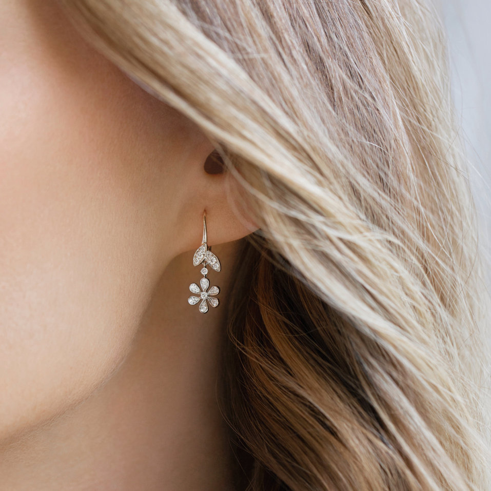 Diamond earrings Flower Splendour
