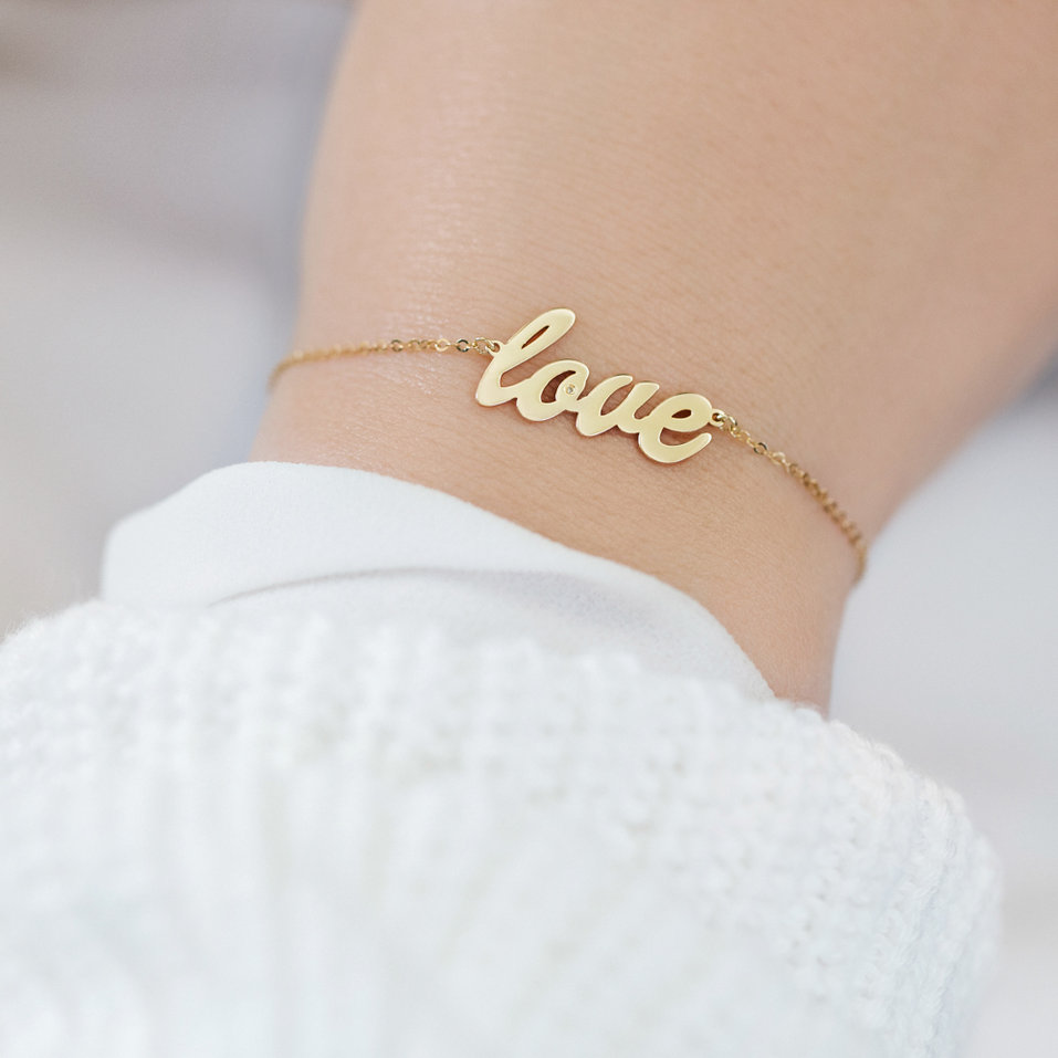 Diamond bracelet Love